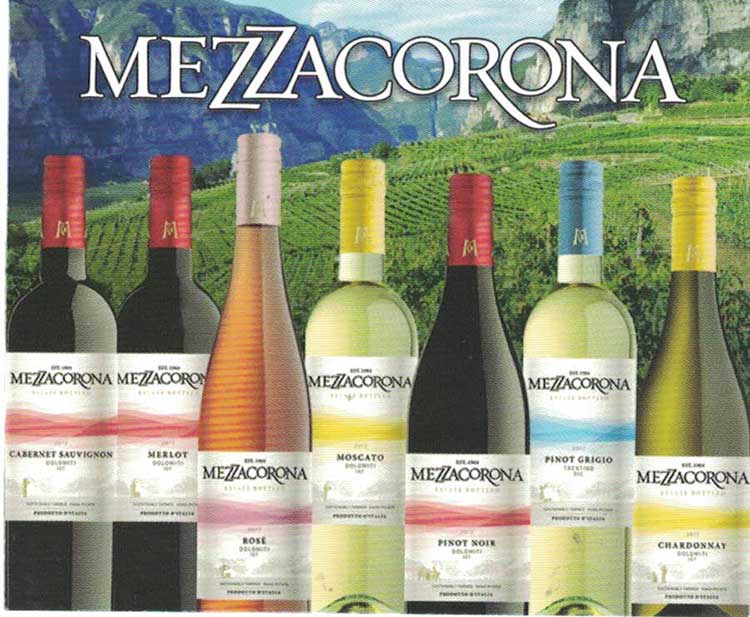 Các sản phẩm vang Mezzacorona